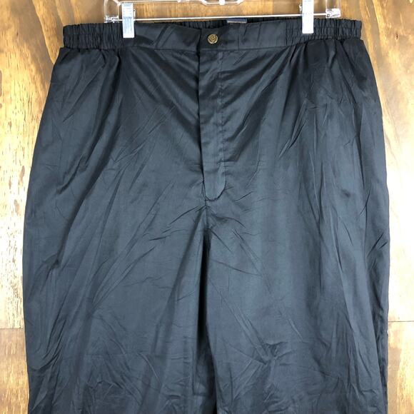 Vintage Sunice Men Pants Black Rain Golf Performance Athletic Water Resistant XL - Picture 2 of 11